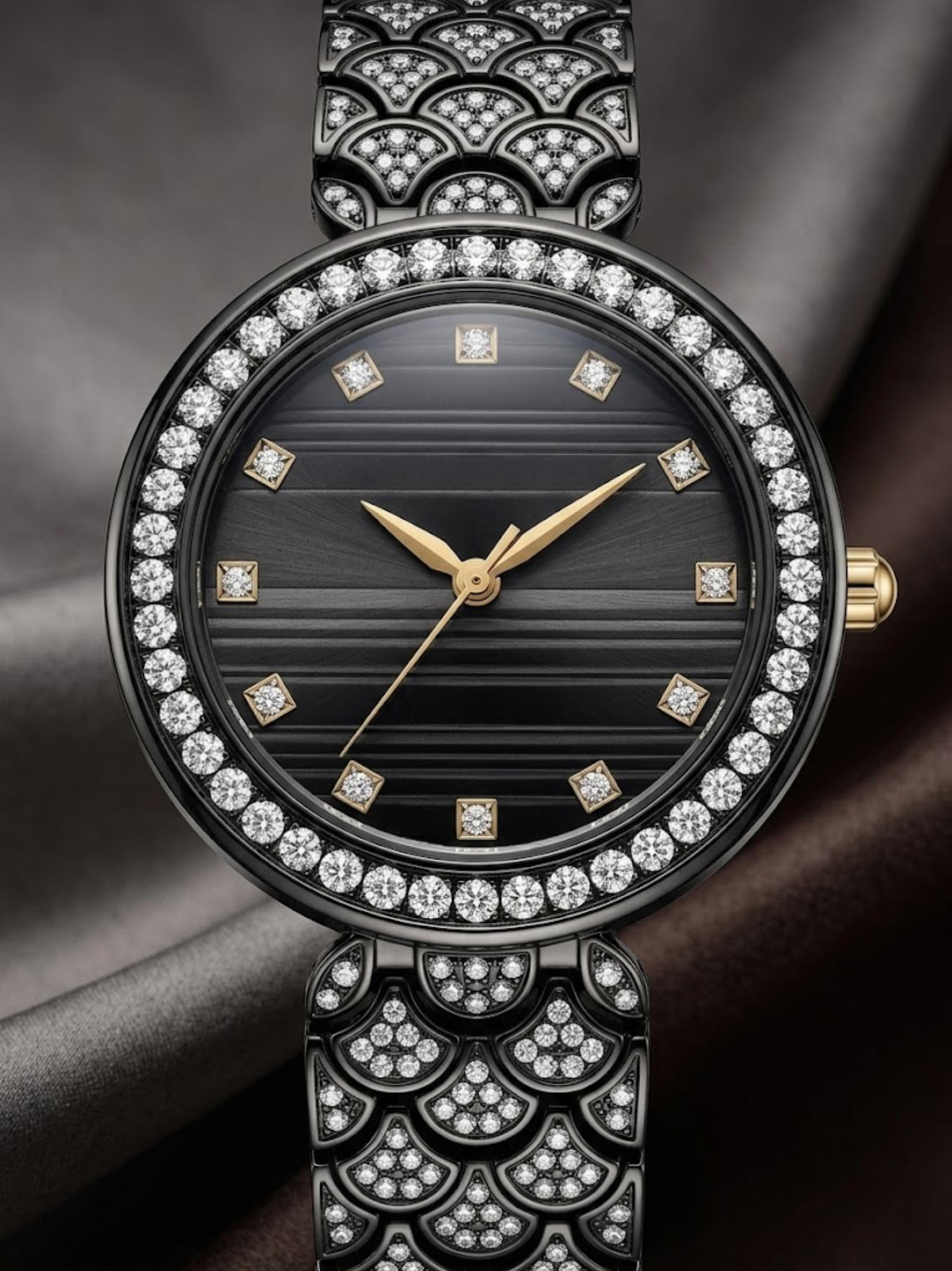 BVLGARI Ladies Watch – Black Stainless Steel