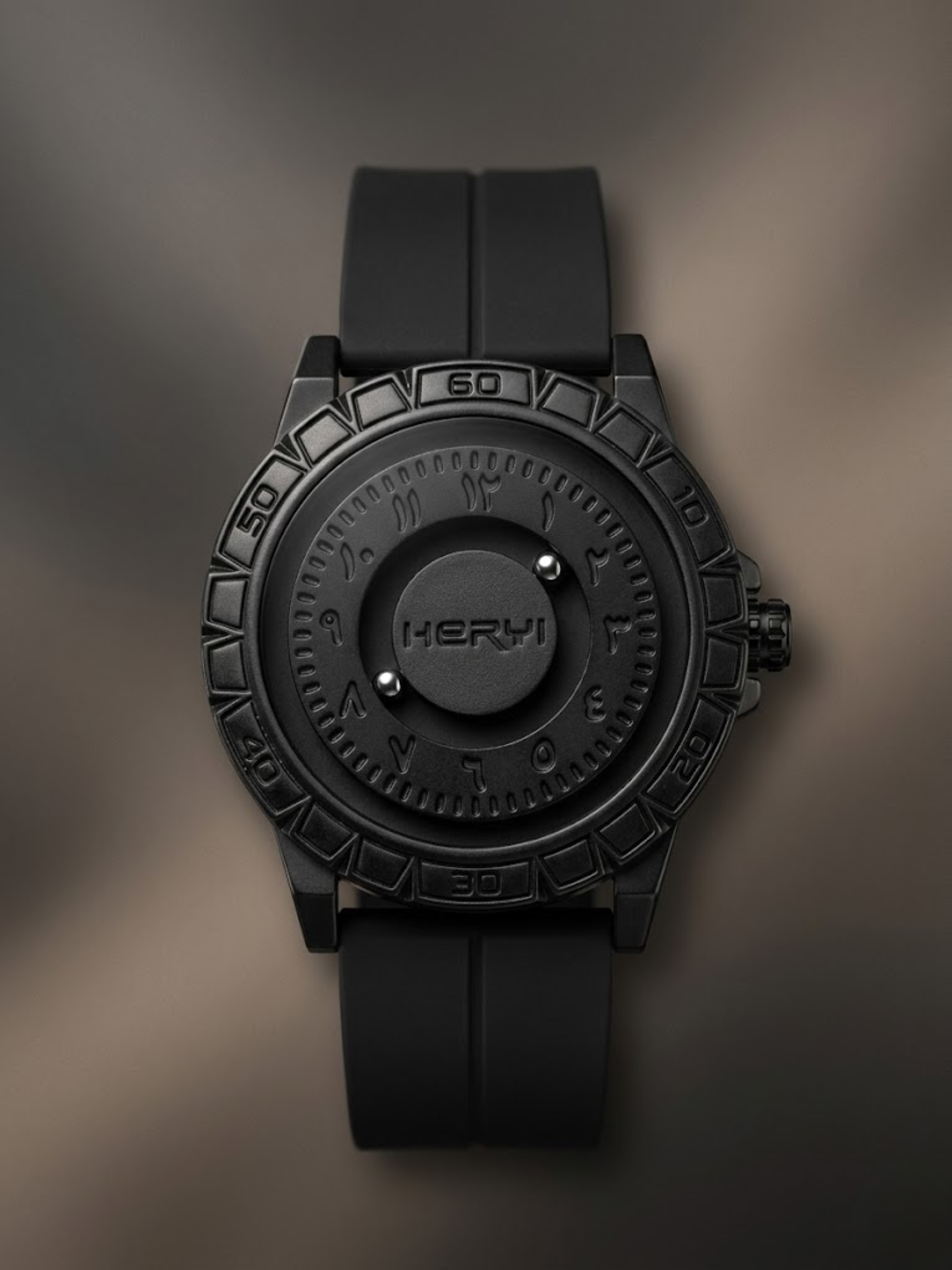Bearing Movement Watch - Silicon Straps & Pure Steel Case