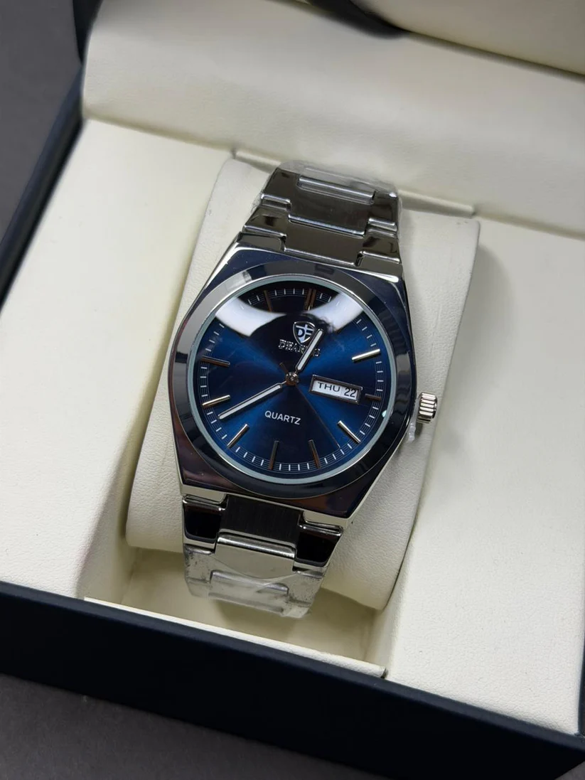 Dfarno Stainless Steel Watch – Day & Date