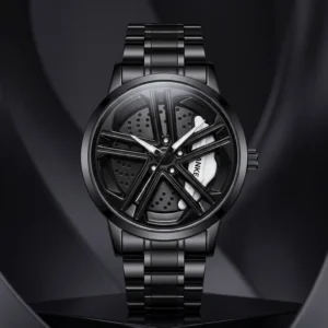 Spinner Chain Watch Rotation Wheel - Luxury Men's Watch Stainless Steel Watch